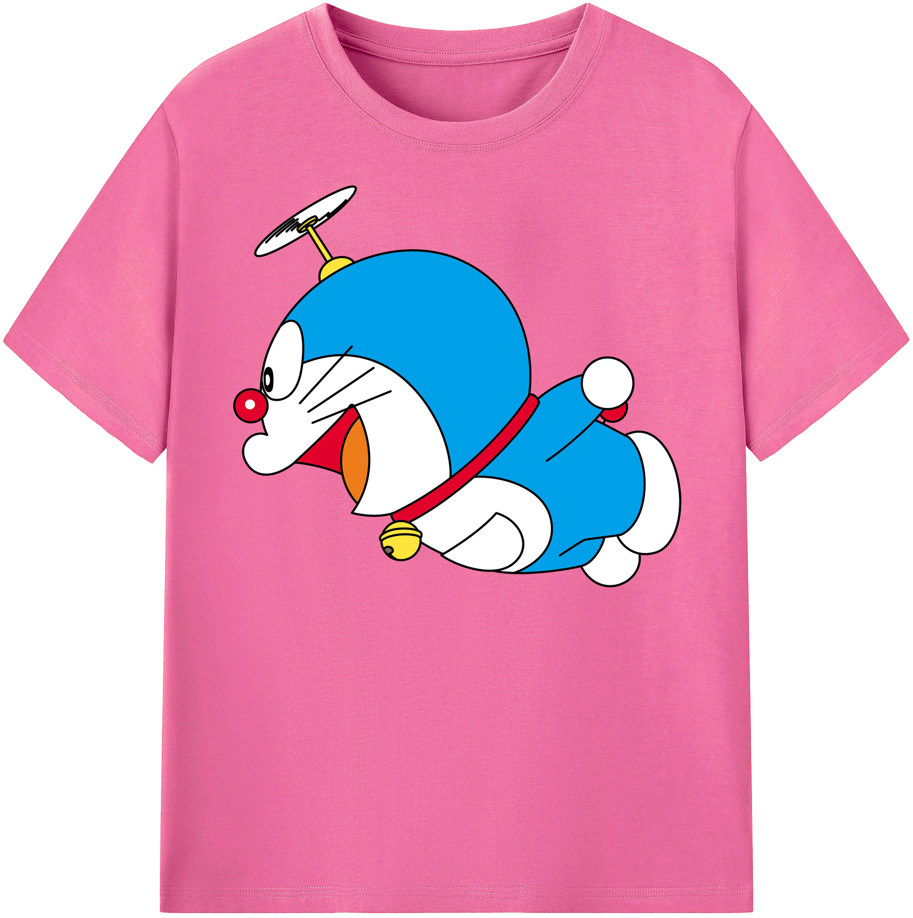 （画像用） ドラえもん Doraemon レディースカジュアルプリントTシャツ（綿100％）